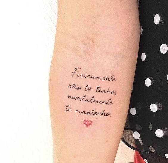 45 tatuagem de frase luto Pinterest