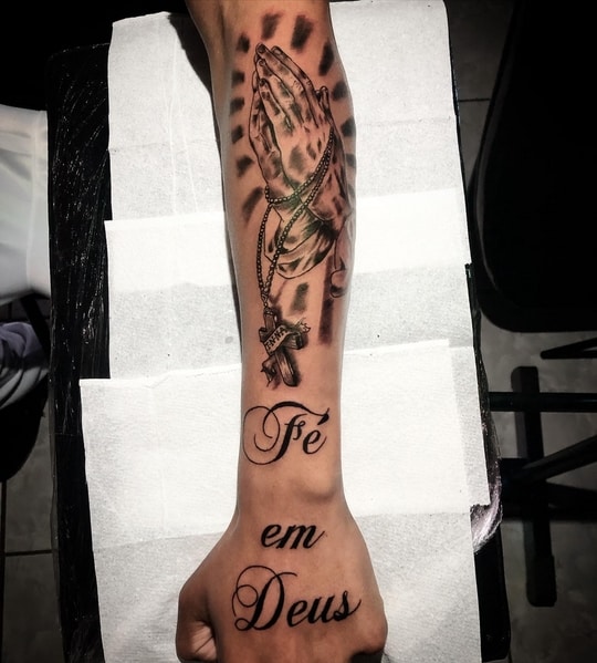 51 tatuagem masculina Fe em Deus @jefersonmartinsda