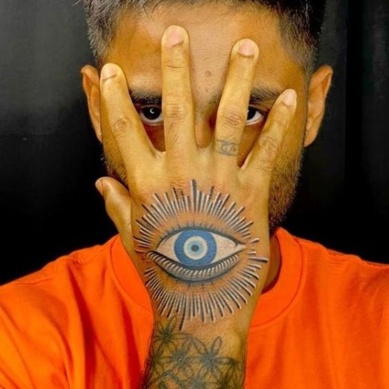 52 tattoo na mao olho turco Pinterest
