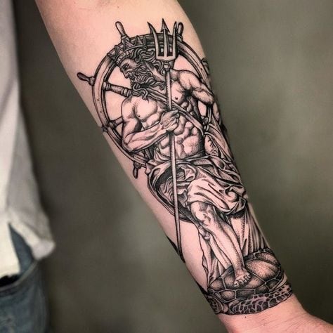 Tatuagem Poseidon braco