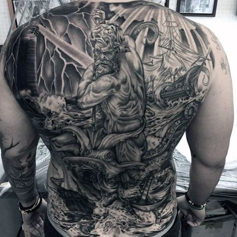 Tatuagem Poseidon grande 1