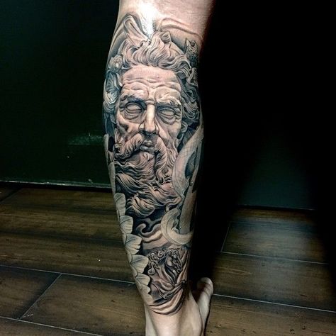 Tatuagem Poseidon realista ideias 1