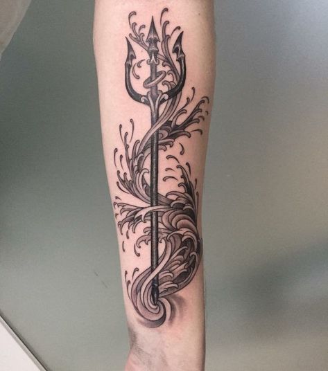 Tatuagem Poseidon simples