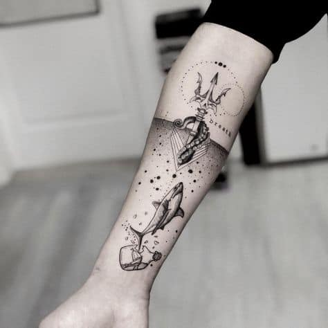 Tatuagem do Poseidon modelos