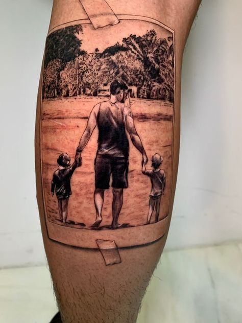 tatuagem Pai e Filho realista 1