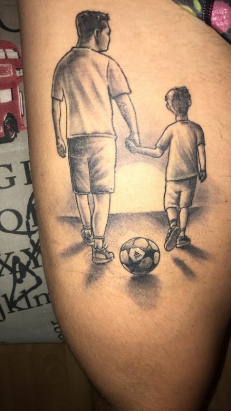 tatuagem Pai e Filho sombreado