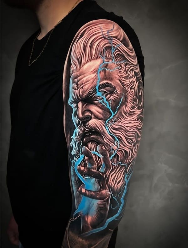 11 tatugem Zeus no braco @brunofernandes tattoo