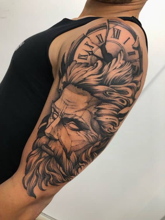 12 tatuagem grande Zeus braco Pinterest