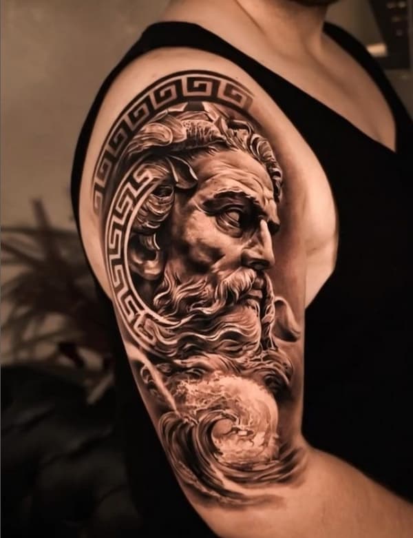 15 tattoo grande Zeus no braco @neon tattoo juelich art