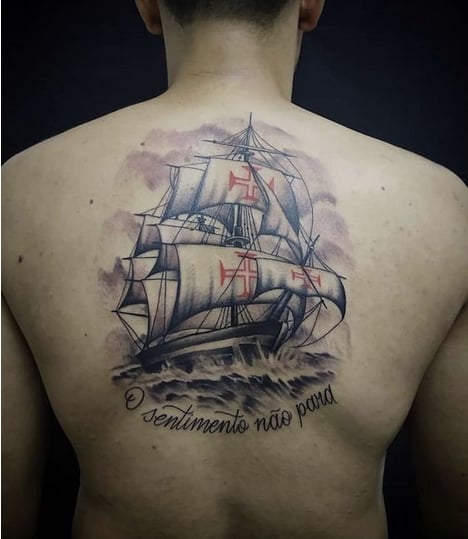 21 tattoo grande Vasco nas costas @studiodacolina