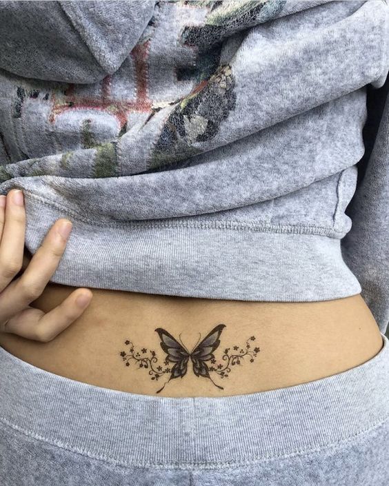 36 tattoo borboleta cóccix Pinterest
