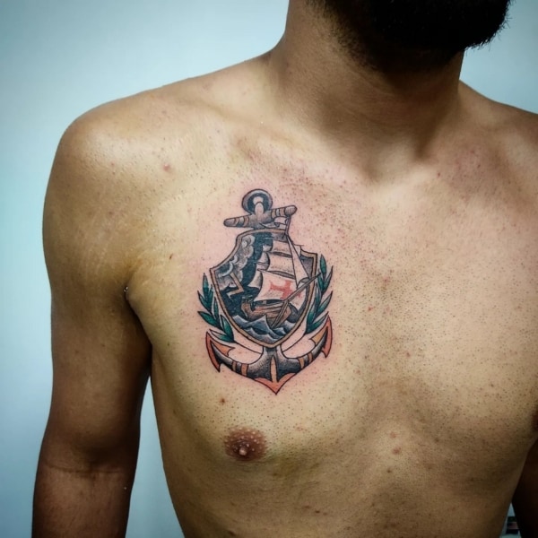 36 tattoo masculina do Vasco @ serginho tattoo jpa