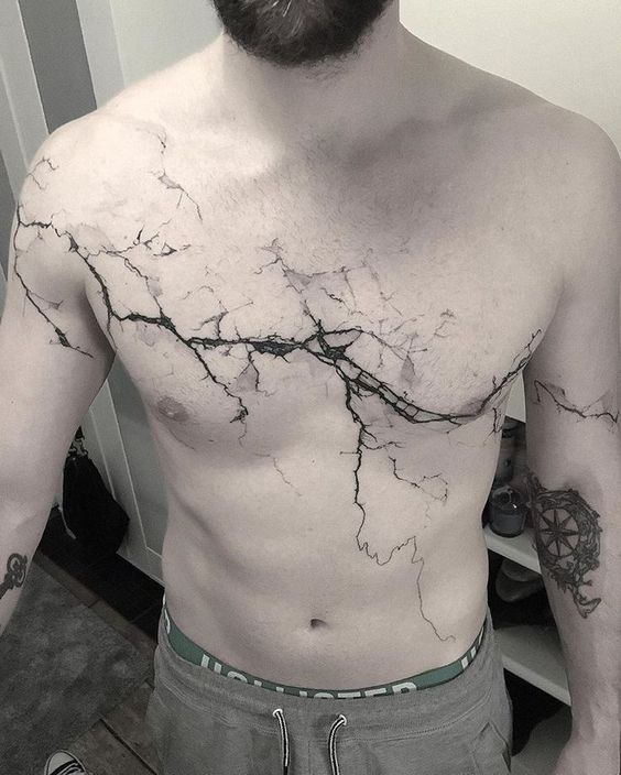 45 tatuagem de raios masculina Pinterest