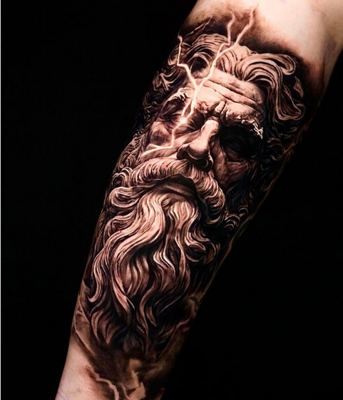 57 tattoo realismo Zeus @yongya tattoo