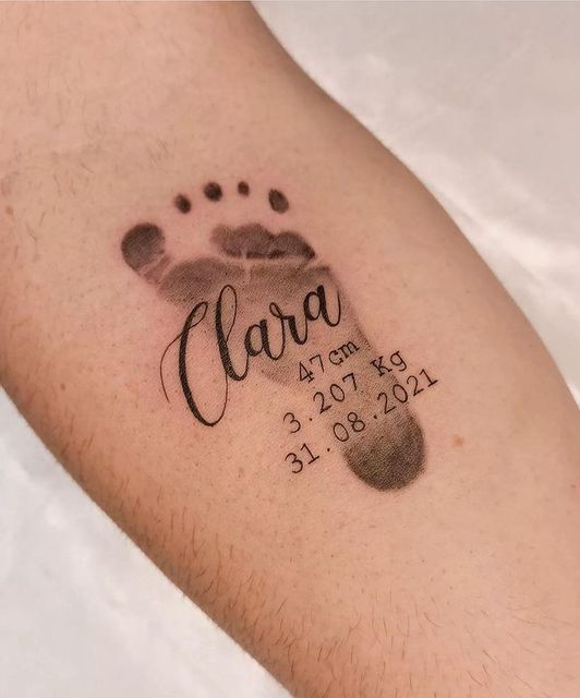 tatuagem data de nascimento