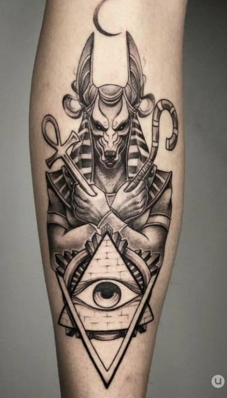 ideias de tatuagem Anubis