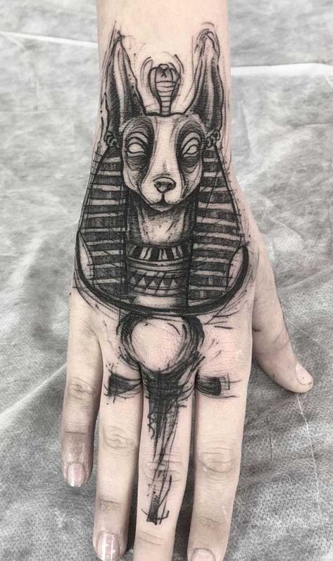 ideias de tatuagem Anubis