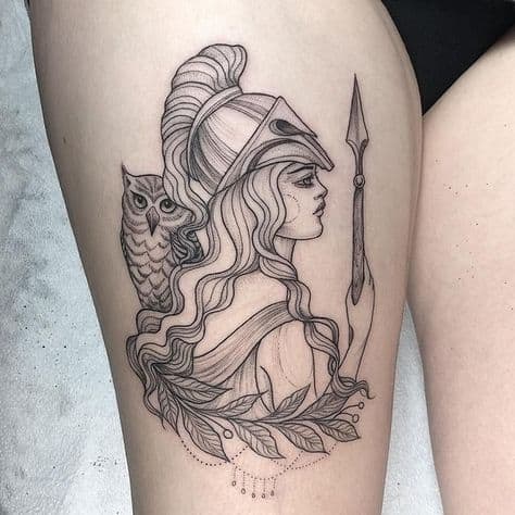 tattoo fofa deusa grega