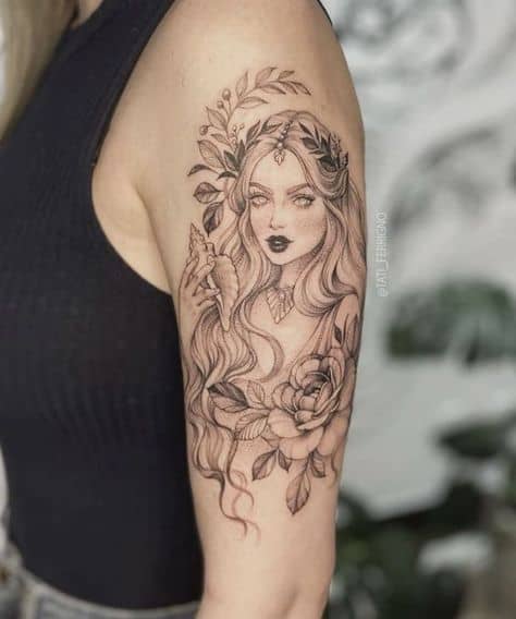 tatuagem mitologia feminina como fazer