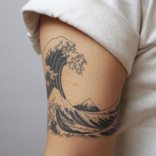 14 tattoo ondas do mar Pinterest