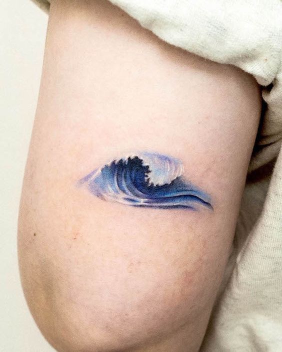 15 tattoo de onda do mar Pinterest