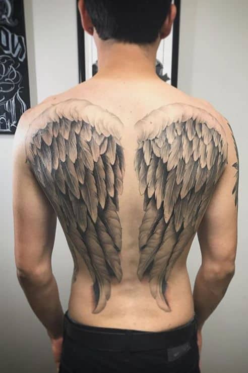 28 tatuagem asas de anjo nas costas Pinterest