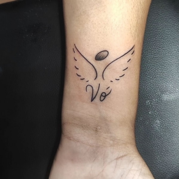 3 tattoo asas de anjo homenagem vó @studiojane ts