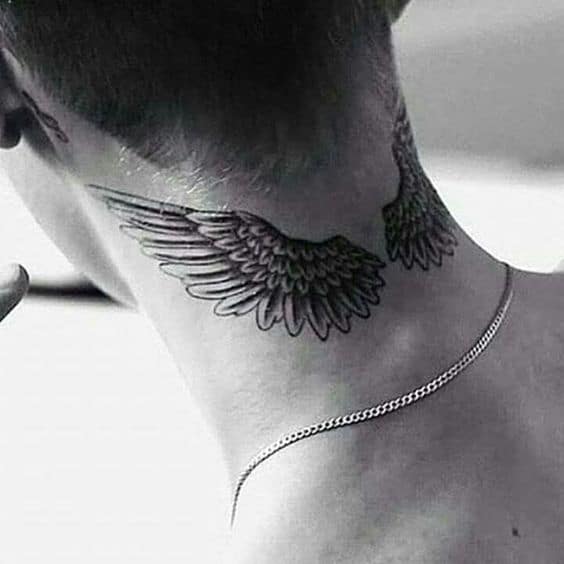 32 tattoo masculina asas de anjos Pinterest