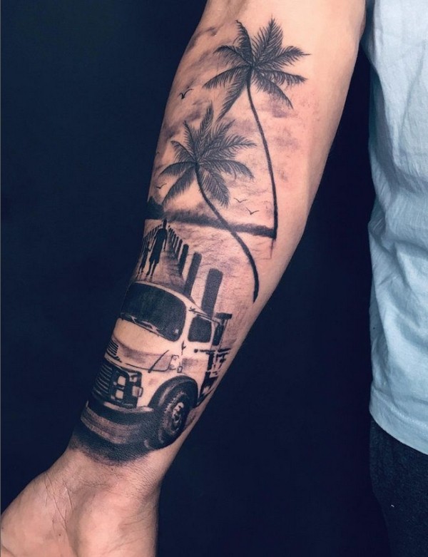 50 tatuagem masculina caminhão @ayslantatuador