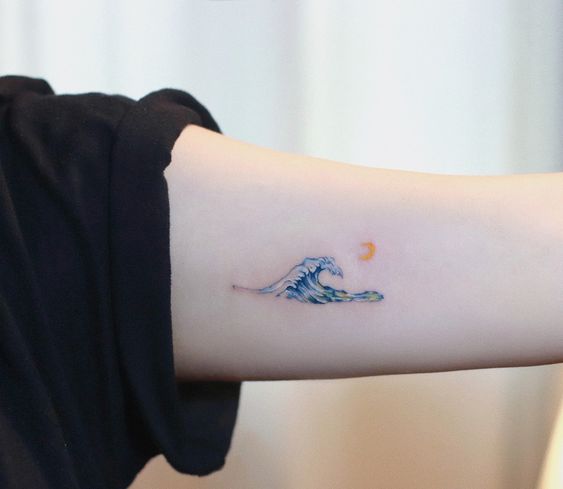 57 tattoo colorida do mar Pinterest