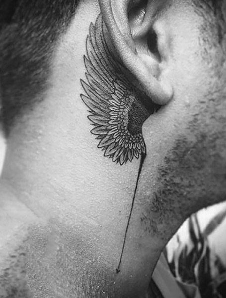 64 tattoo masculina asa de anjo Pinterest