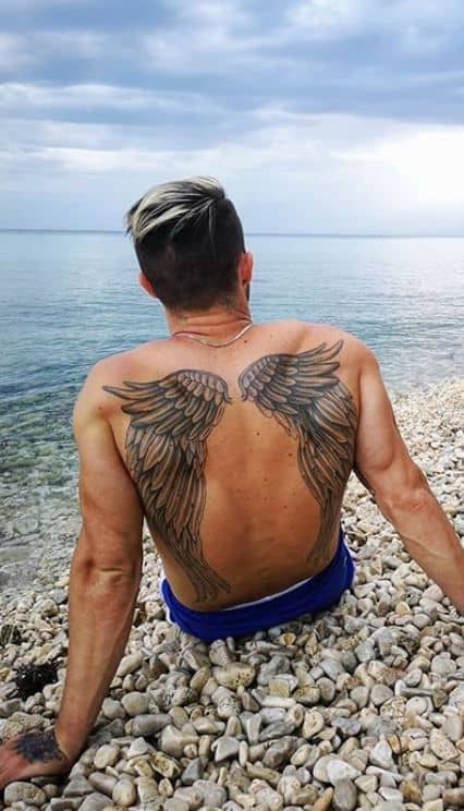 69 tatuagem nas costas asas de anjo Pinterest
