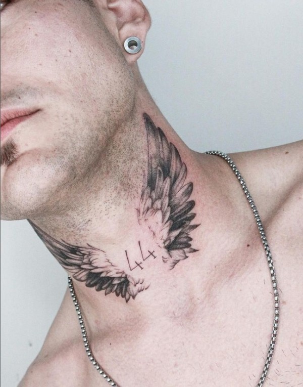 70 tattoo masculina asa de anjo @ler 1990studio