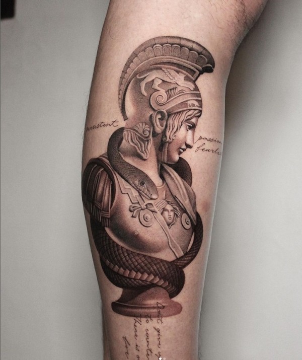 14 tatuagem mitologia grega Ares @shu tattooart