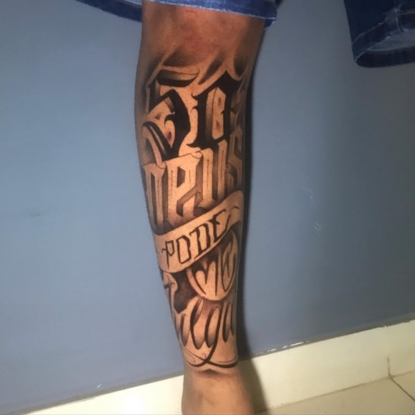 20 tattoo na perna só Deus pode me julgar @tattooarj