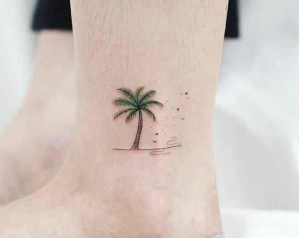 23 tatuagem de praia delicada Pinterest