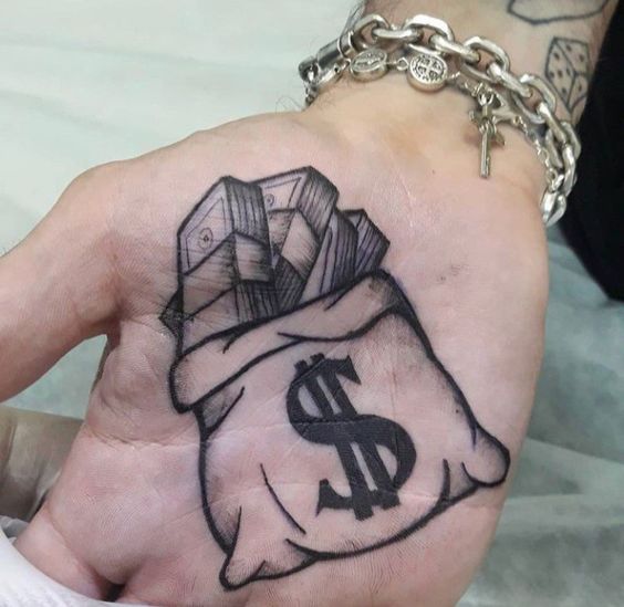26 tattoo dinheiro na mão Pinterest