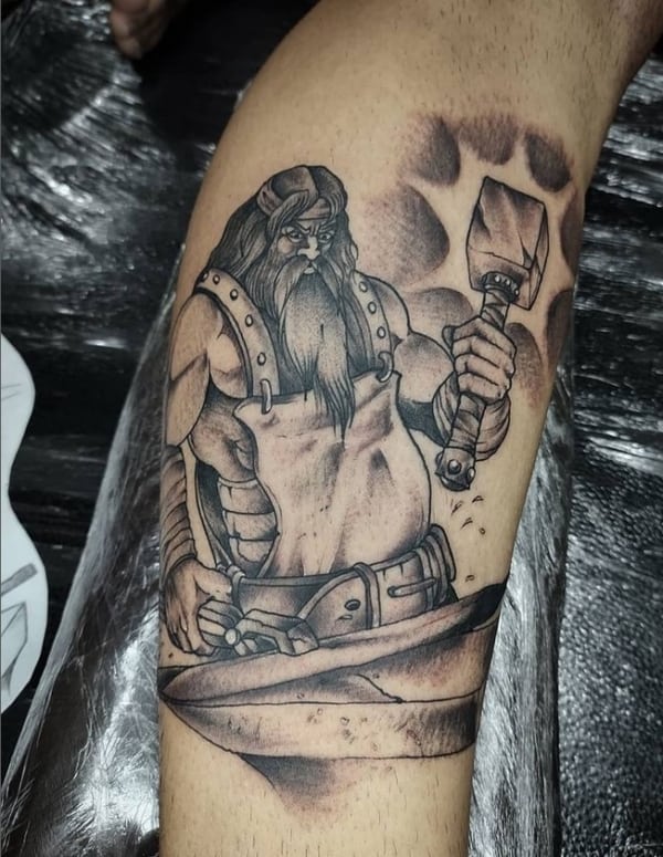 26 tatuagem deus grego Hefesto @rodrigodhc