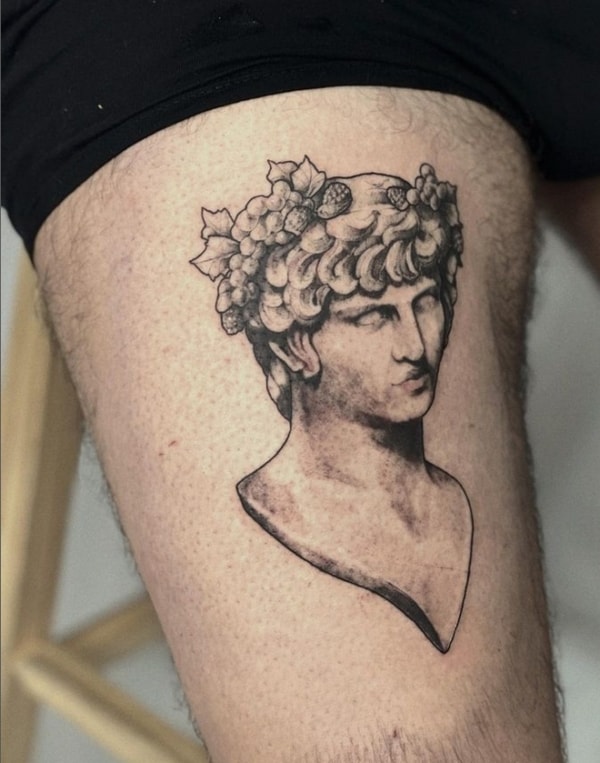 34 tatuagem de deus grego Dioniso @gabrihell