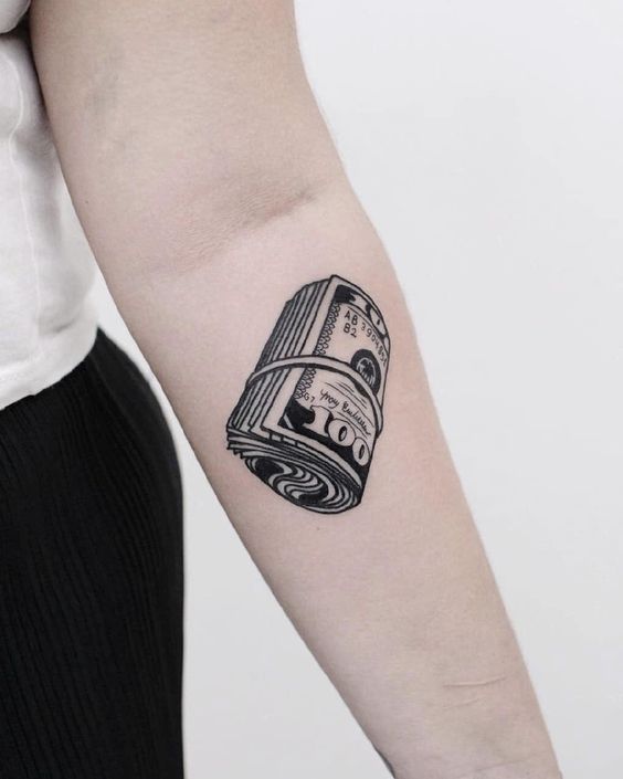 39 tattoo feminina de dinheiro no braço Pinterest