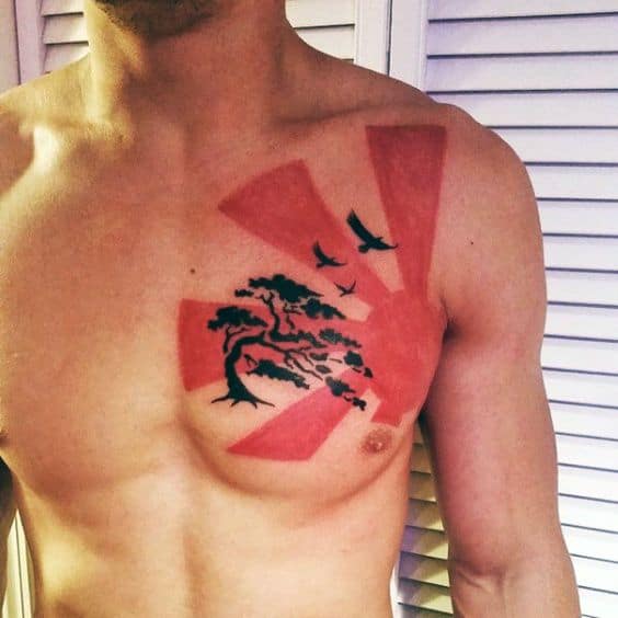39 tatuagem masculina vermelha Pinterest