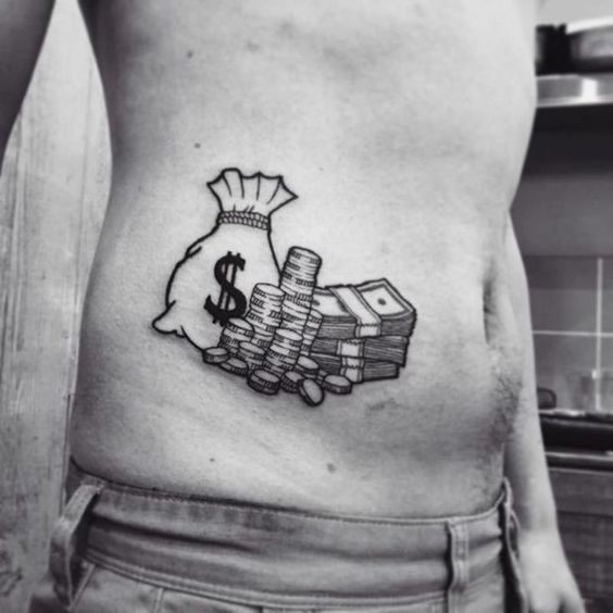 40 tatuagem masculina dinheiro Pinterest