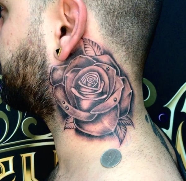 60 tatuagem masculina de rosa @meysam tattoo art