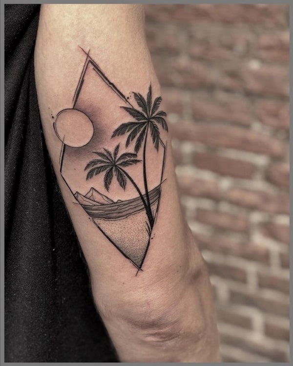 7 tattoo praia no braço @veerle london