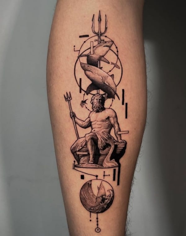 7 tatuagem mitologia grega Poseidon @snir b txttoo