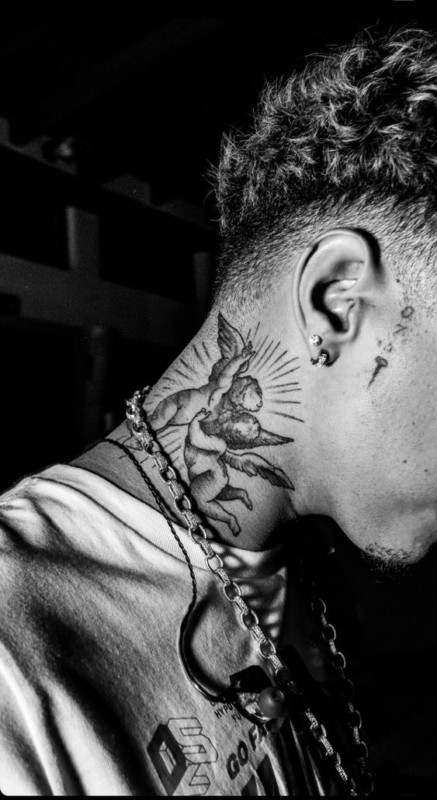 21 tatuagem pescoço anjos Pinterest
