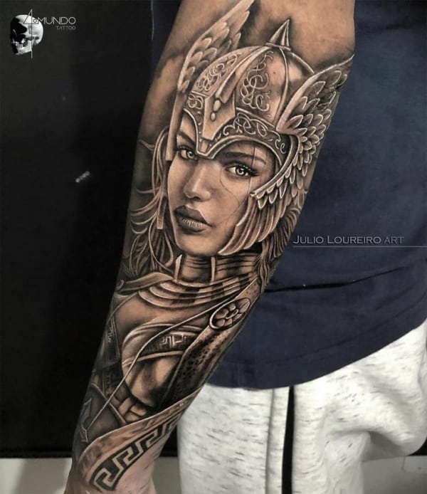 3 tattoo guerreira viking Julio Loureiro Art