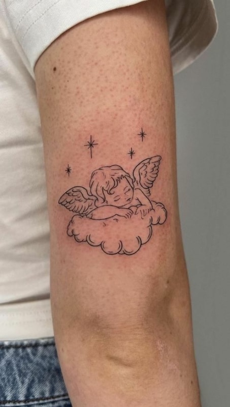 31 tattoo delicada anjo bebê Pinterest