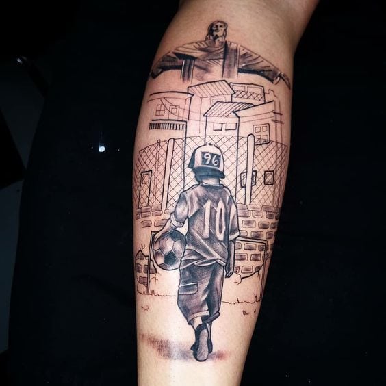 31 tatuagem Cristo e favela Pinterest