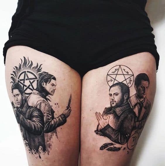 35 tattoos pernas Supernatural Pinterest